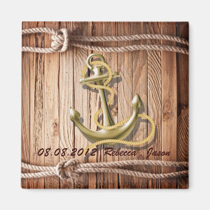 Aimant quai bateau quai bois ancre nautique enregistrer l