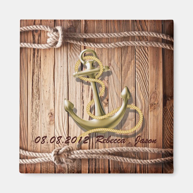 Aimant quai bateau quai bois ancre nautique enregistrer l (Devant)