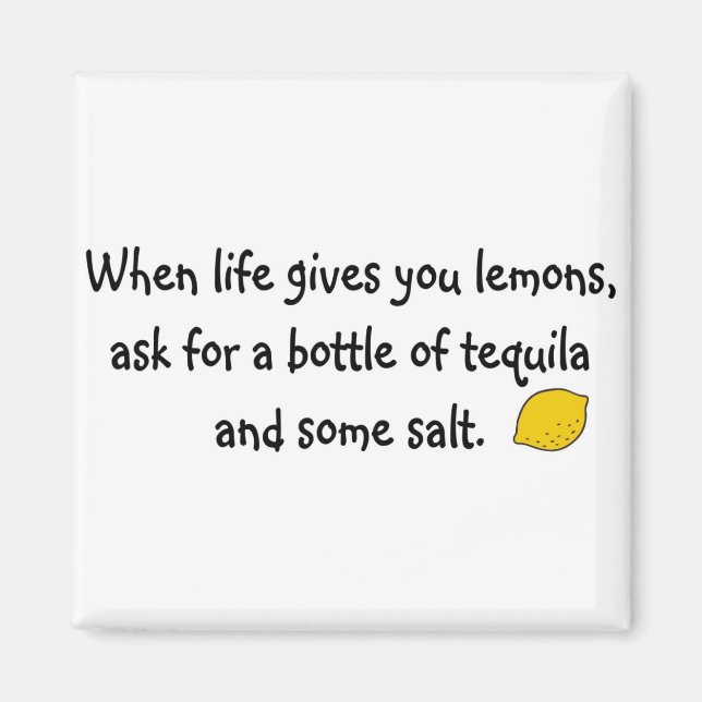 Aimant Quand la vie vous donne des citrons (Devant)