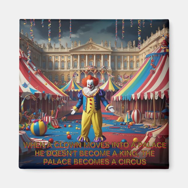 Aimant Quand Un Clown Se Déplace Dans Un Palais... (Devant)