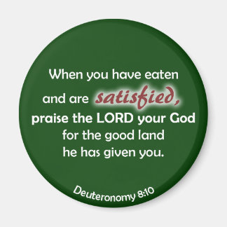 Aimant Quand vous avez mangé (arrière - plan foncé)