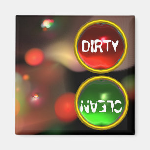 Aimant QUANTUM BUBBLES AND RED GREEN GEMS Dirty Clean