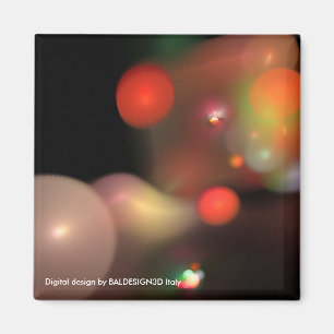 Aimant QUANTUME BUBBLES rouge violet