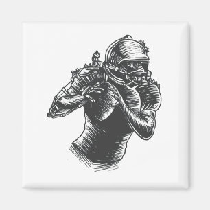 Aimant Quarterback Amateur d'Art Steampunk