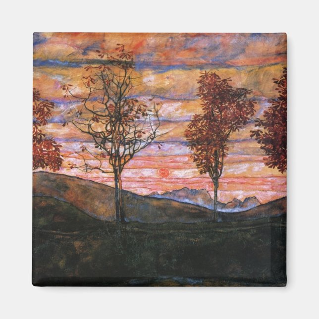 Aimant Quatre arbres (Devant)