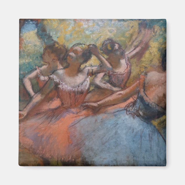 Aimant Quatre Ballerinas sur scène (Ballet) (par Edgar De (Devant)