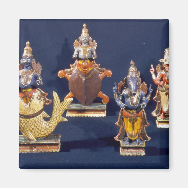 Aimant Quatre des incarnations de Vishnu (Devant)