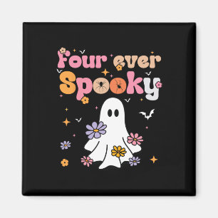 Aimant Quatre Fantôme Éffrayant Halloween 4e anniversaire