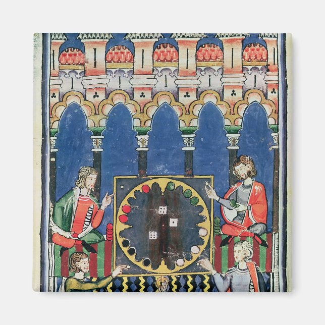 Aimant Quatre joueurs arabes de jacquet (Devant)