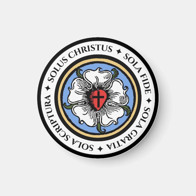 Aimant Quatre solas - luthérien (Devant)