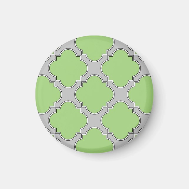 Aimant Quatrefoil vert (Devant)