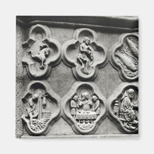 Aimant Quatrefoils avec les signes du Zodiaque