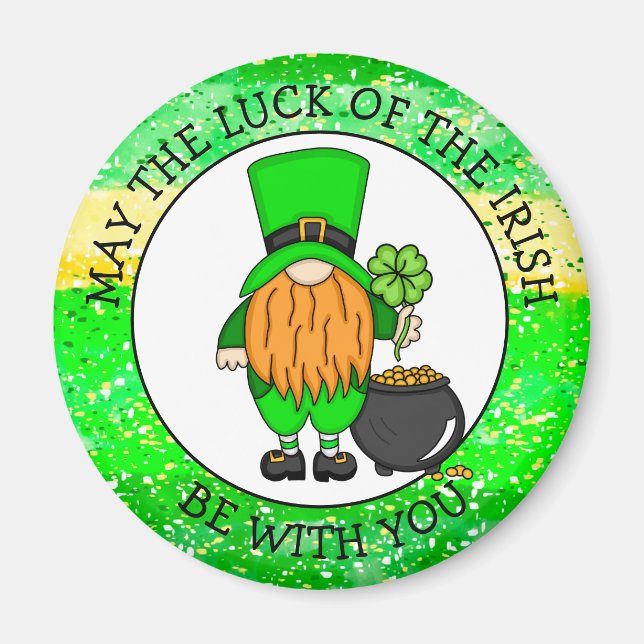 Aimant Que la chance des Irlandais soit avec vous (Devant)