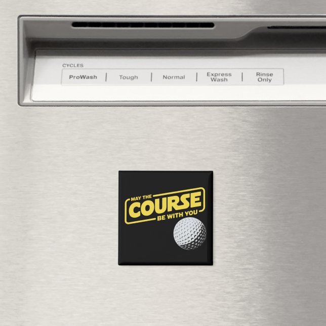 Aimant Que le parcours soit avec vous Golf drôle Golfing (In Situ (Lave-vaisselle))