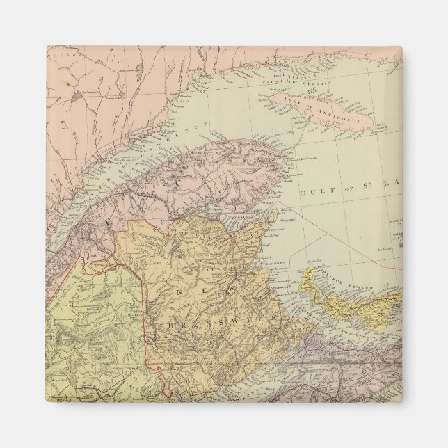 Aimant Québec, Nouveau-Brunswick, Nouvelle-Écosse (Devant)