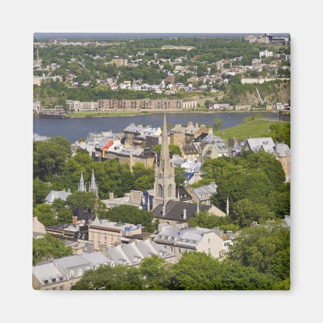 Aimant Québec, Québec, Canada. Vue plongeante sur la (Devant)