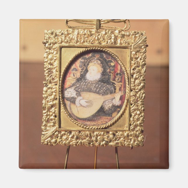 Aimant Queen Elizabeth I playing the lute (miniature incl (Devant)