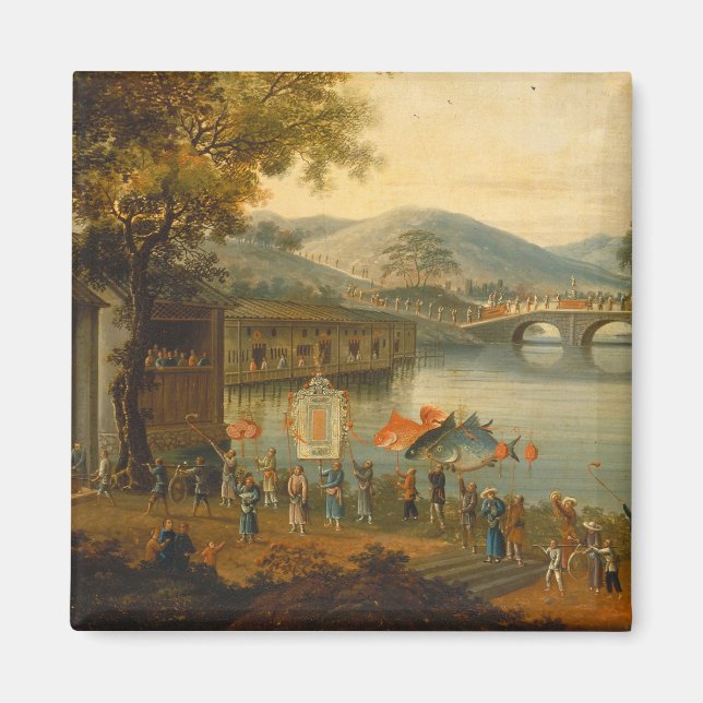 Aimant Queen Henrietta Maria with sir Jeffrey Hudson, (Devant)