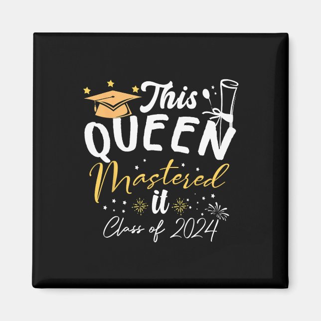 Aimant Queen Mastered It Cl De 2024 Masters Graduation (Devant)