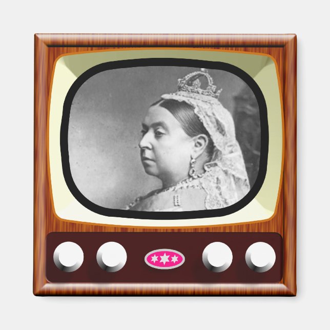 Aimant Queen Victoria sur Retro TV (Devant)