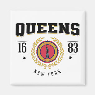Aimant Queens New York 1683 Noir