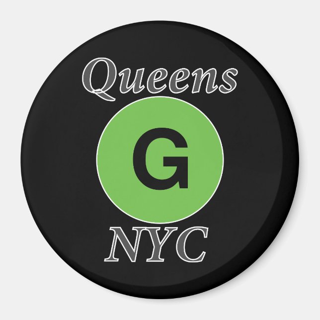 Aimant Queens NYC Train G (Devant)