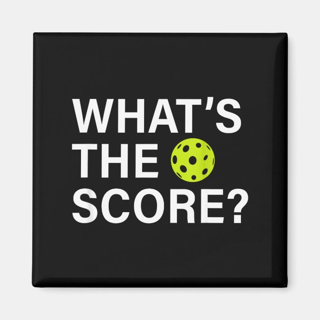 Aimant Quel est le score de pickleball  (Devant)