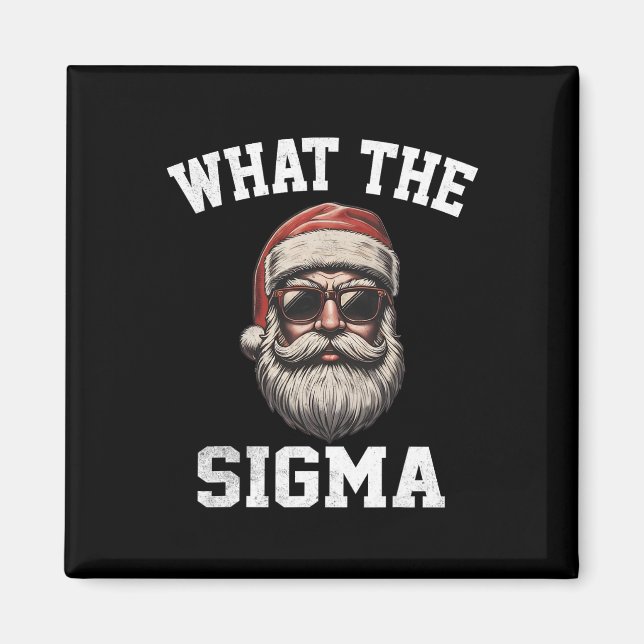 Aimant Quel est le Sigma Santa Funny Christmas Meme Xmas  (Devant)