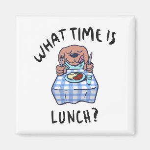 Aimant Quelle heure est le déjeuner