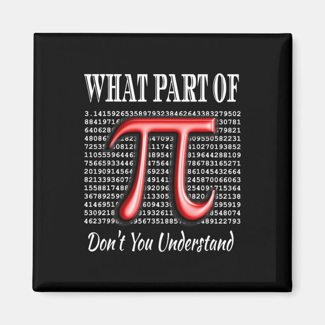 Aimant Quelle partie de Don't you Understanding Gift Math (Devant)