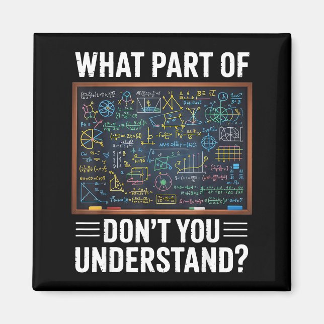 Aimant Quelle partie de l'humour mathématique ne comprene (Devant)