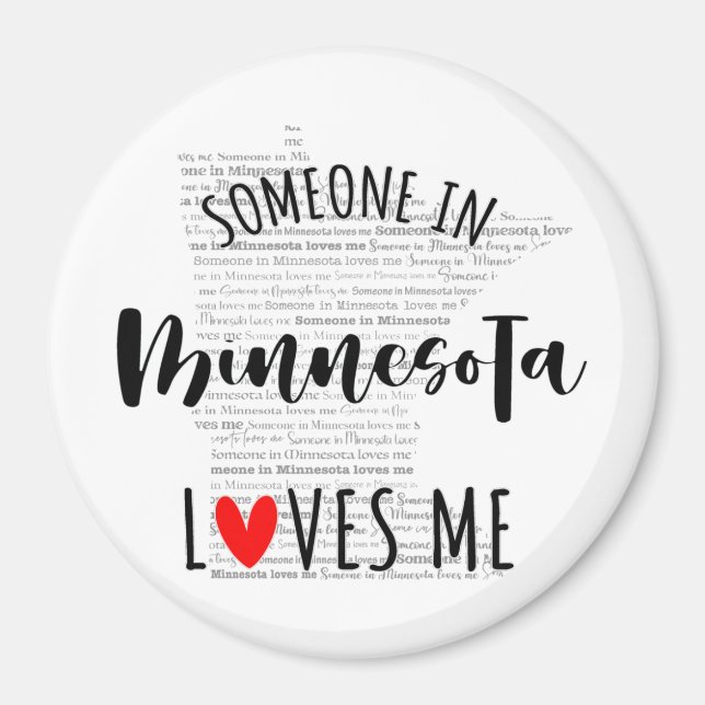 Aimant Quelqu'Un Au Minnesota M'Aime L'Aimant (Devant)