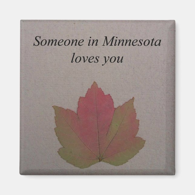 Aimant Quelqu'Un Dans Le Minnesota Vous Aime - L'Aimant (Devant)