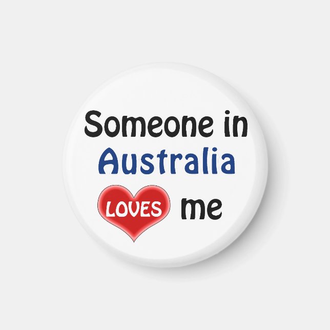Aimant Quelqu'un en Australie m'aime (Devant)
