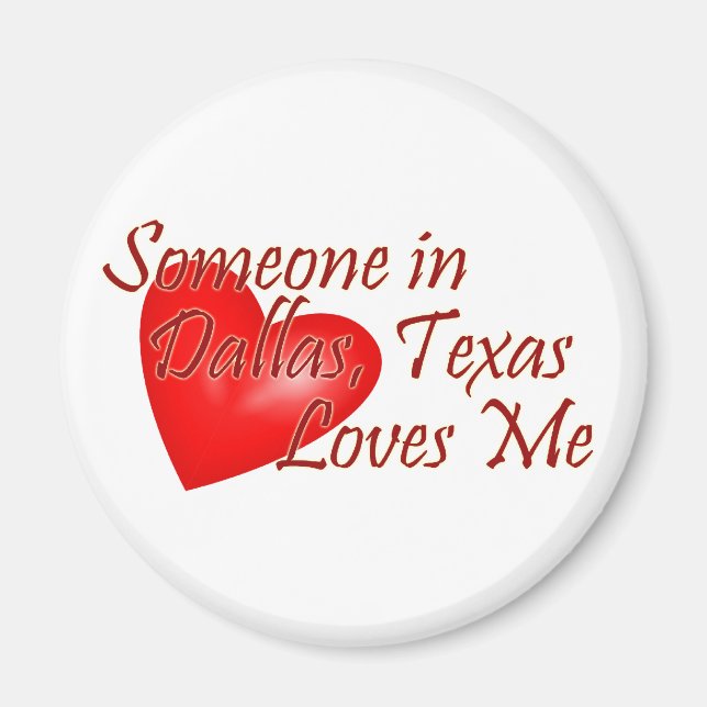Aimant Quelqu'un m'aime à Dallas, Texas (Devant)