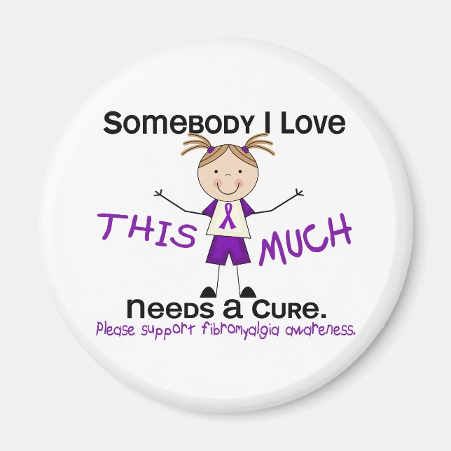 Aimant Quelqu'un que j'aime - Fibromyalgie (Fille) (Devant)