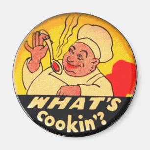 Aimant Qu'est-ce que Cookin' ? cuisine jaune et noire