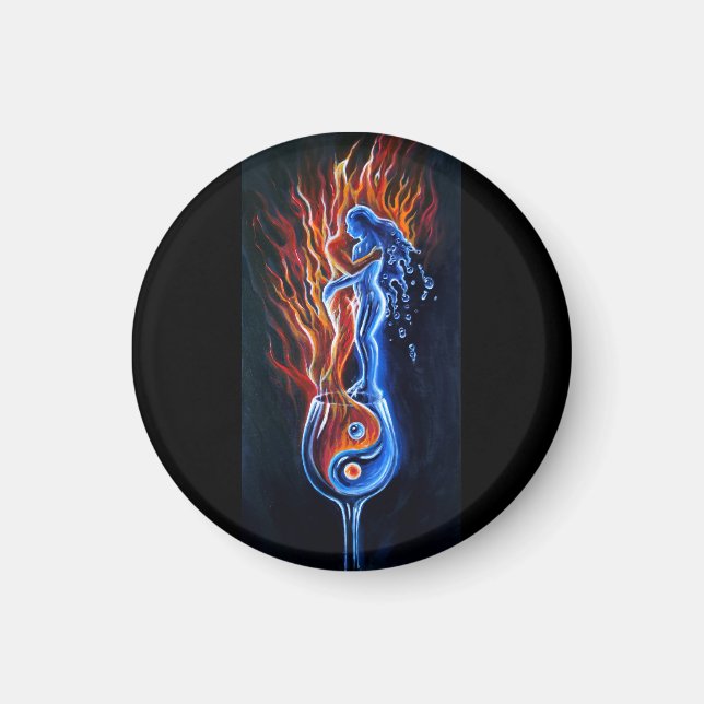 Aimant Qui est le feu, qui est l'eau (Devant)