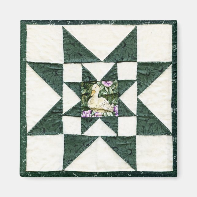 Aimant Quilt Star Duck Design (Devant)