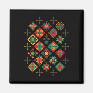 Aimant Quilting Block Motif Quilters Coudre Amateurs Quil