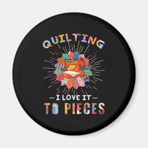 Aimant Quilting Et Coudre Je L'Aime Aux Pièces