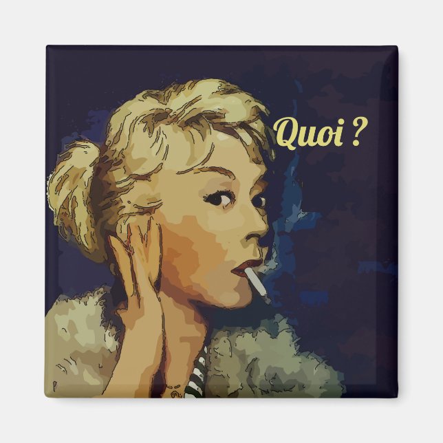 Aimant Quoi, Quoi ? Modifier le texte (Devant)