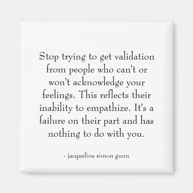 Aimant Quote about relationships.  (Devant)