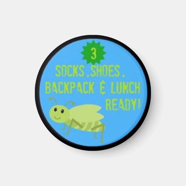 aimant quotidien de carte pour enfants ! ! ! (Devant)