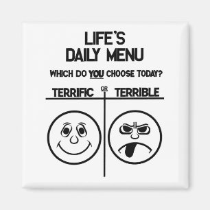 Aimant quotidien de menu