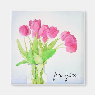Aimant quotidien de tulipes