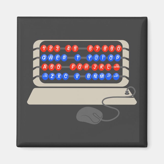 AIMANT QWERTY, C.-B. (Devant)