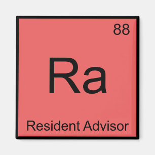 Aimant Ra - Conseiller Résident Chimie Élément Symbole
