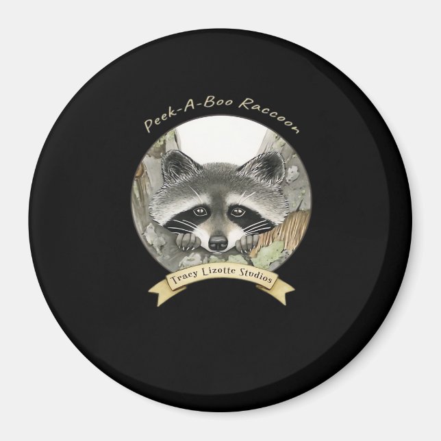 Aimant Raccoon de Peekabo (Devant)