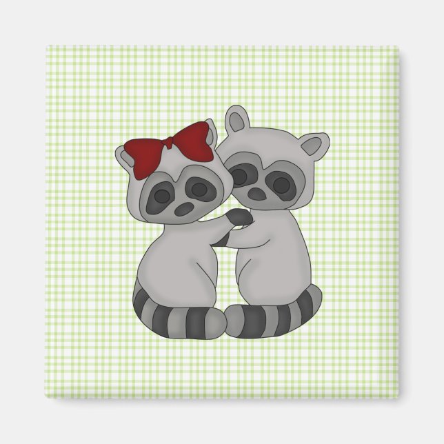 Aimant Raccoon Twins (Devant)